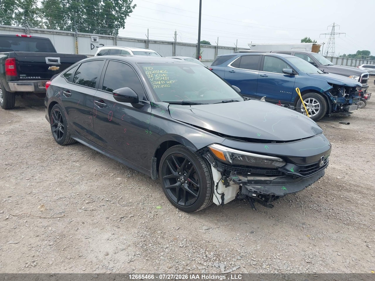 2HGFE2F5XNH115431 · 2022 HONDA CIVIC SPORT · 1/12