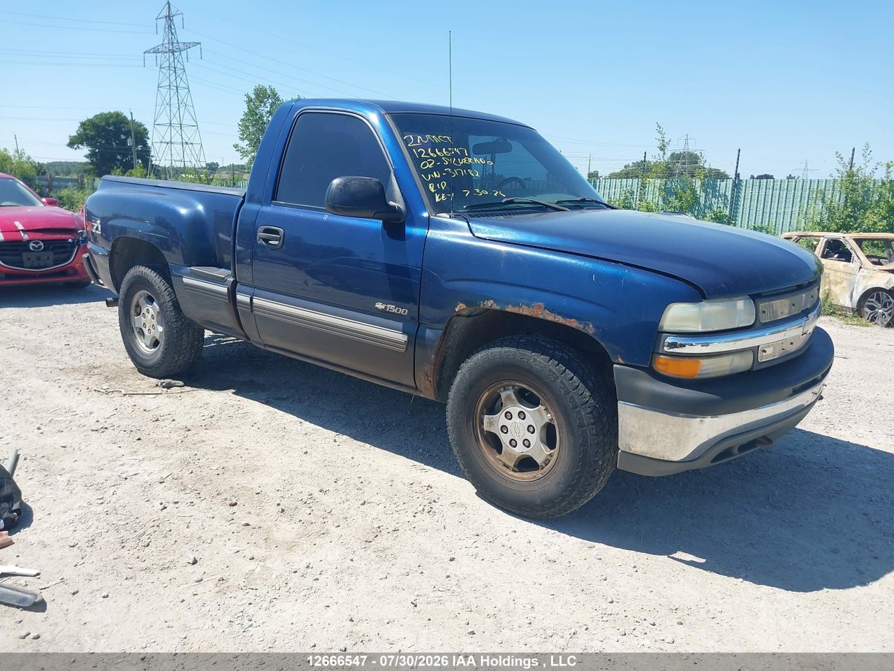 1GCEK14V12Z317182 · 2002 CHEVROLET SILVERADO K1500