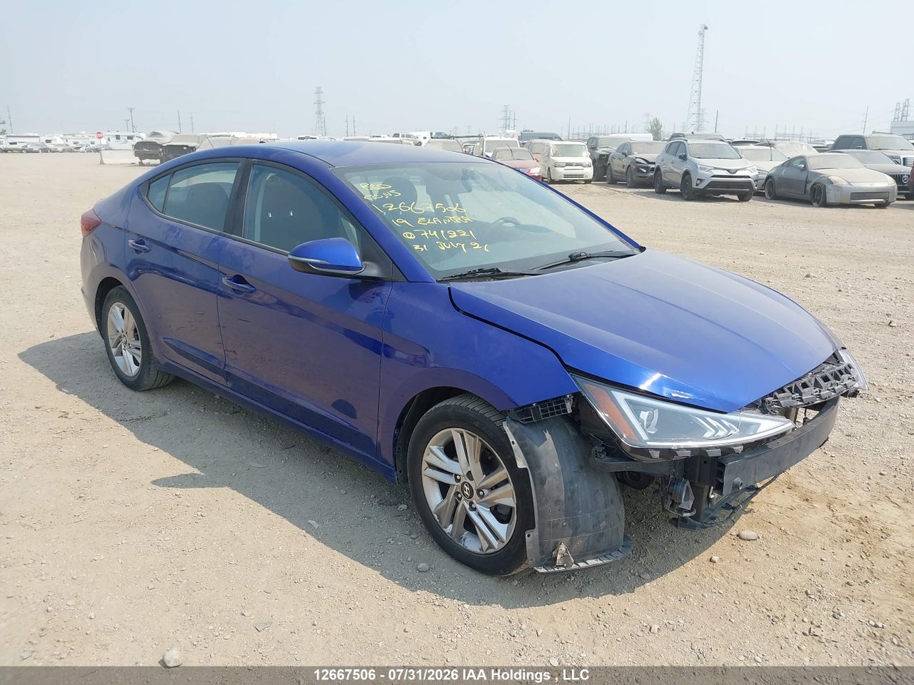 KMHD84LF3KU741221 · 2019 HYUNDAI ELANTRA PREFERRED