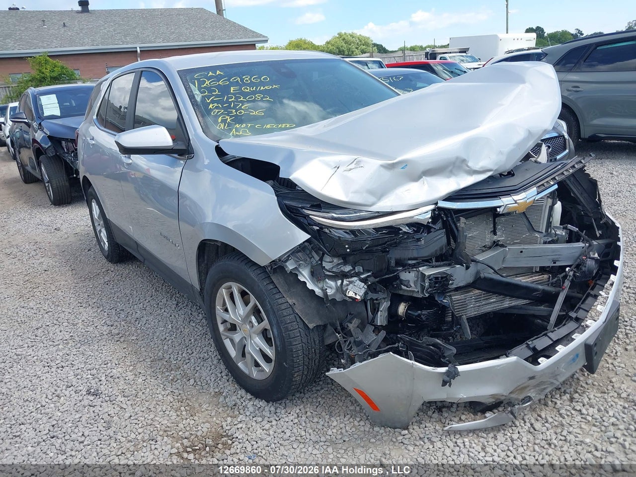2GNAXUEV9N6122082 · 2022 CHEVROLET EQUINOX LT
