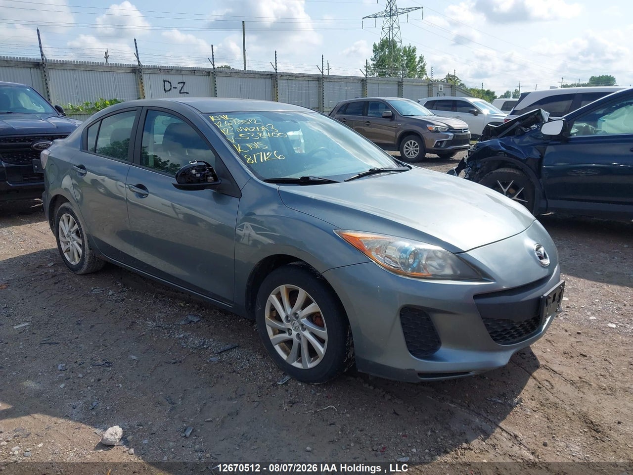 JM1BL1V75C1538400 · 2012 MAZDA MAZDA3