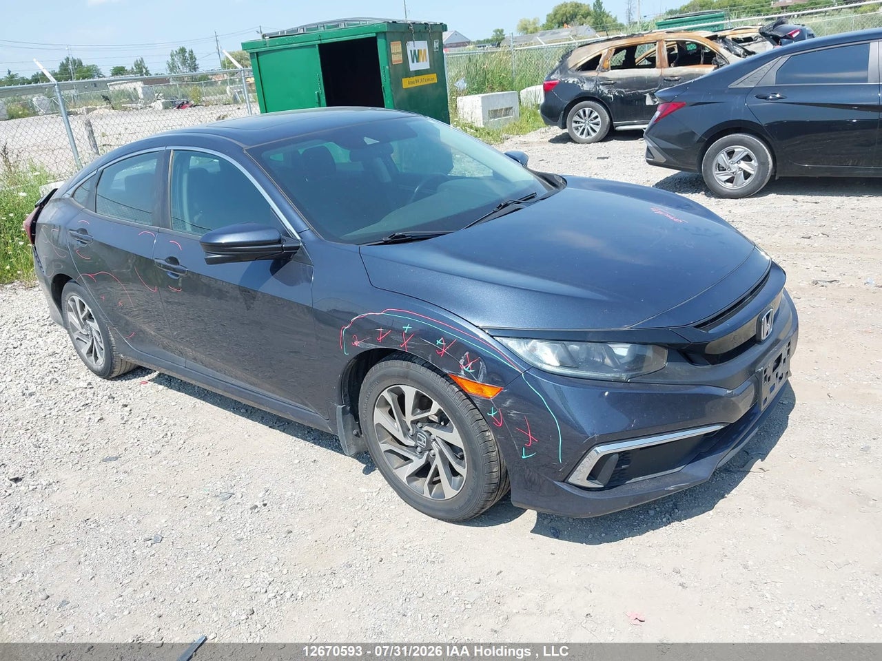 2HGFC2F72LH020673 · 2020 HONDA CIVIC EX 4DR