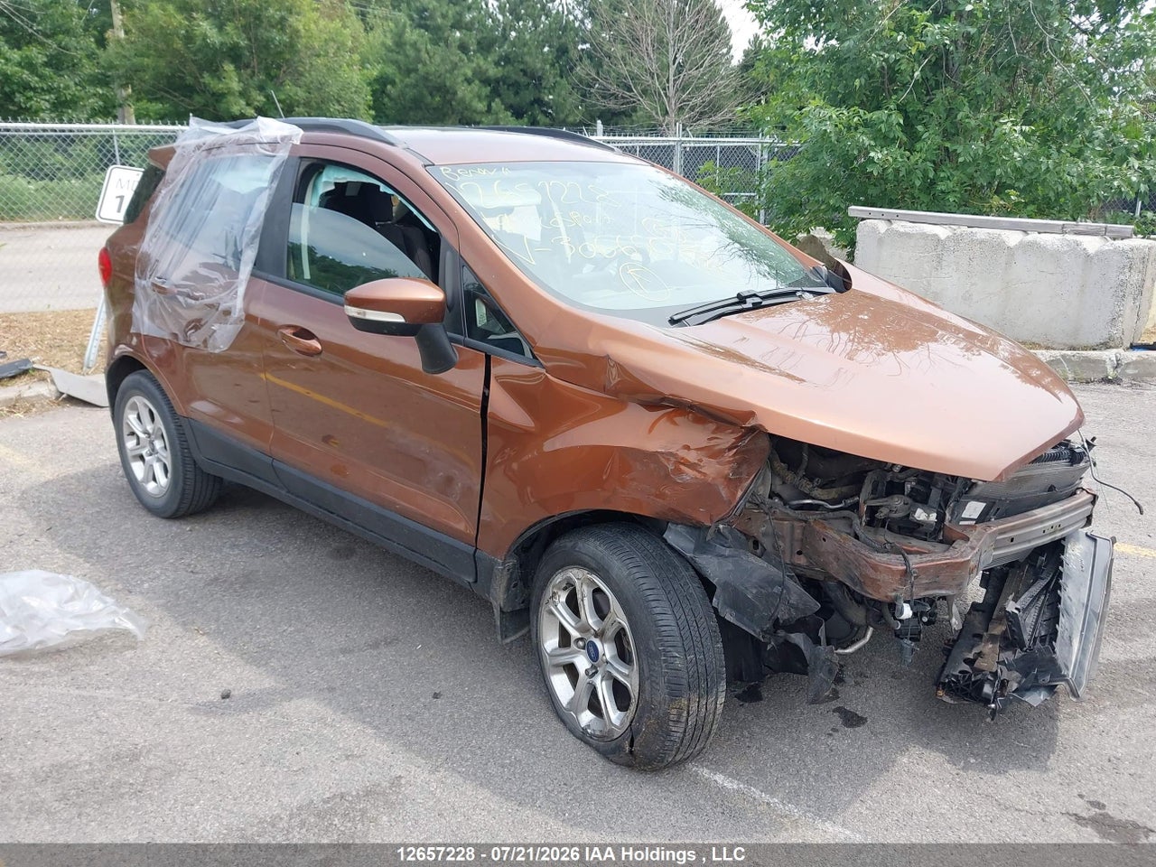 MAJ3S2GE6KC306650 · 2019 FORD ECOSPORT SE