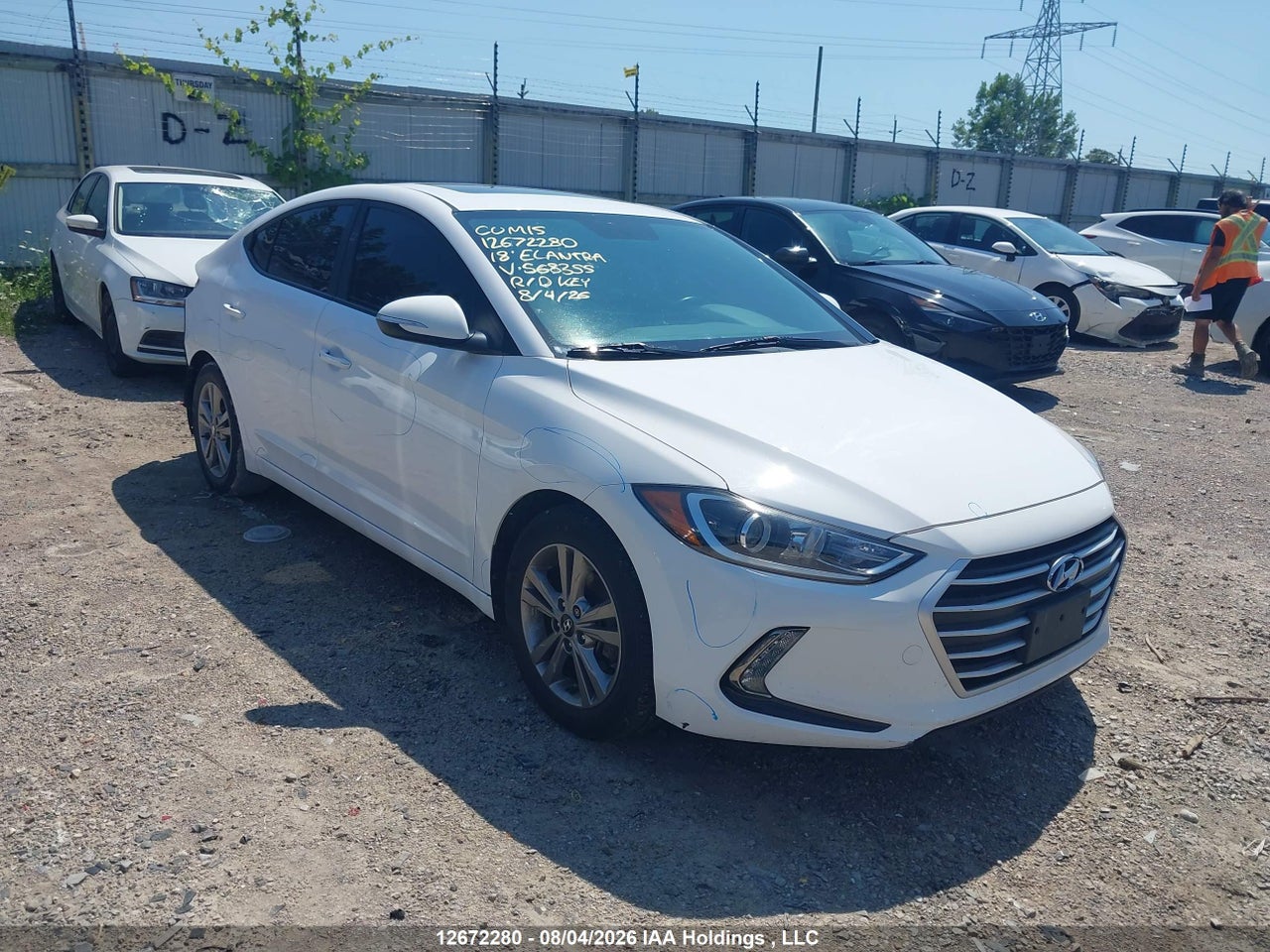 KMHD84LF4JU568355 · 2018 HYUNDAI ELANTRA GL SE · 1/12