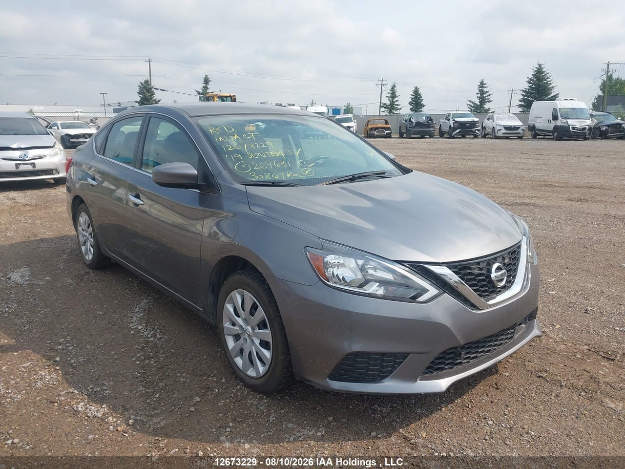 3N1AB7AP9KY269631 · 2019 NISSAN SENTRA S/SV/SR/SL