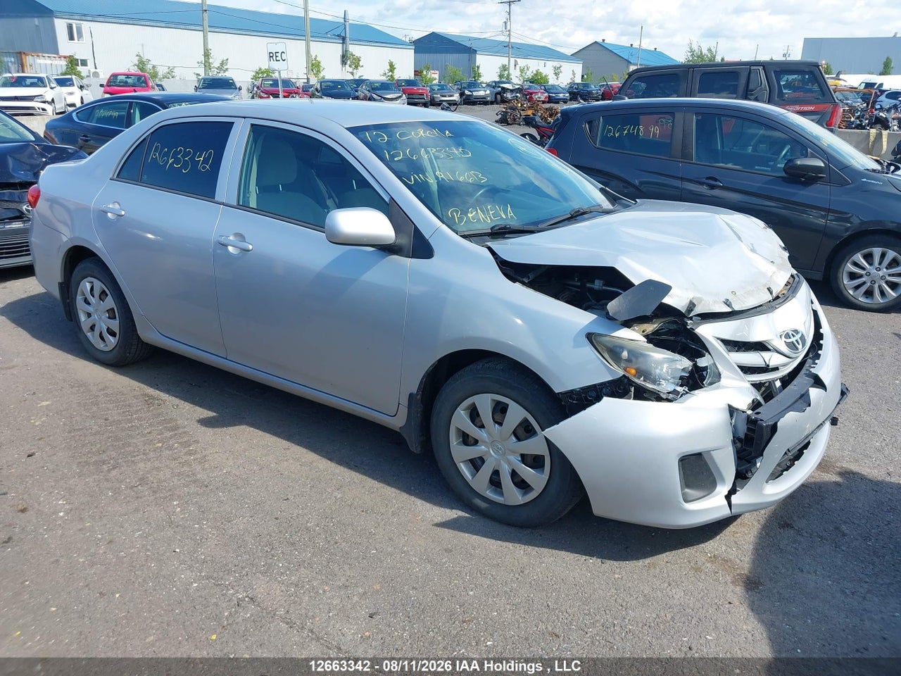 2T1BU4EE5CC916613 · 2012 TOYOTA COROLLA CE