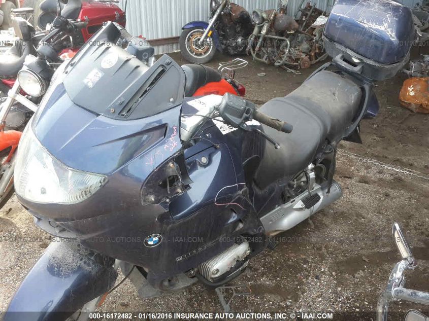 2002 BMW R1150RT (CANADA) WB10419A62ZE79917