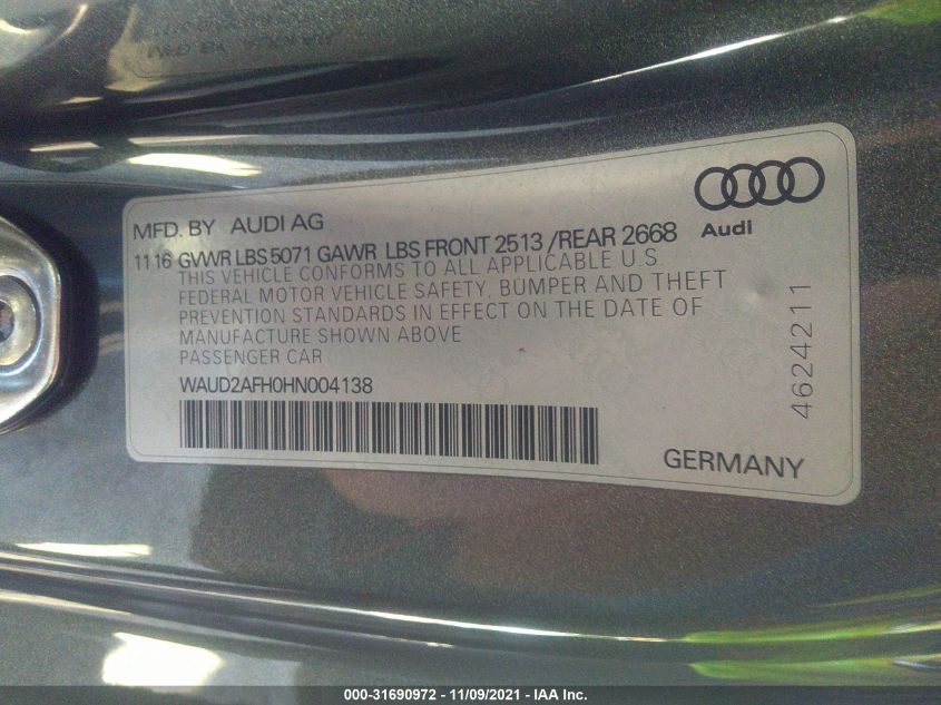 Audi A5 cabriolet 2017