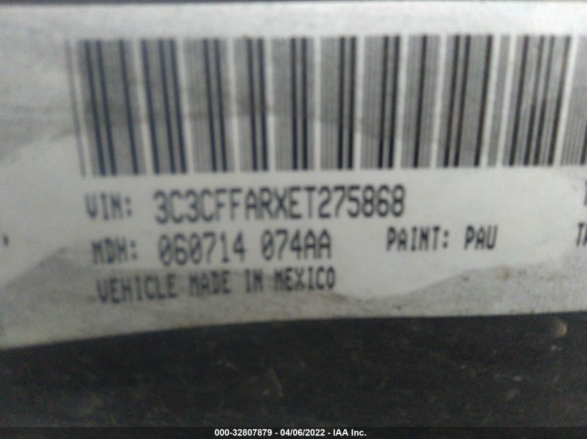 2014 FIAT 500 POP 3C3CFFARXET275868