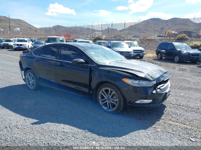 Lot #2474512839 2017 FORD FUSION SE salvage car