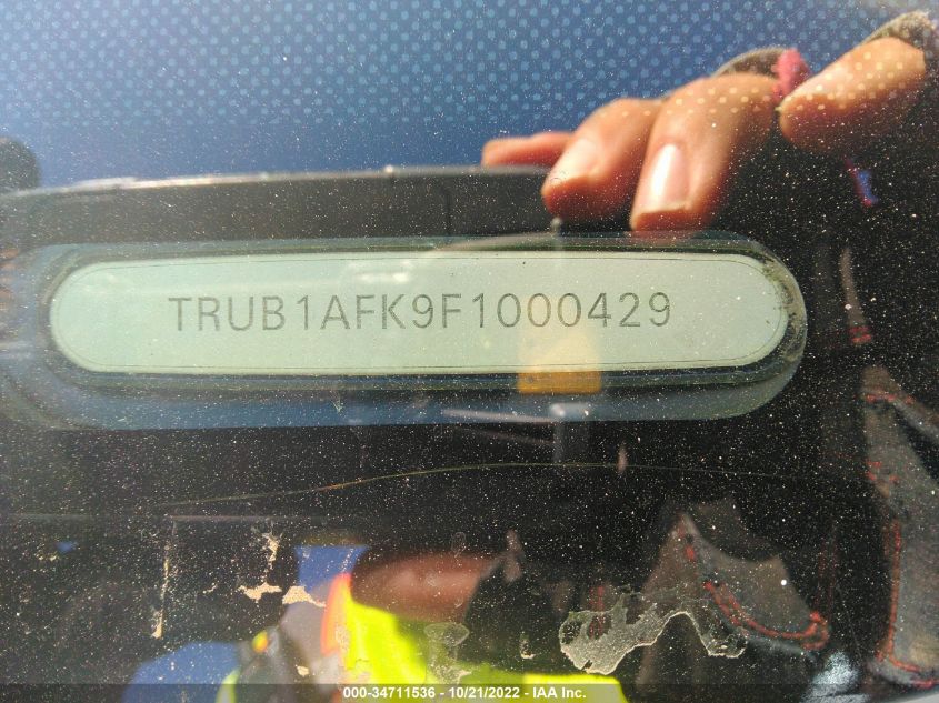 2015 AUDI TTS 2.0T TRUB1AFK9F1000429