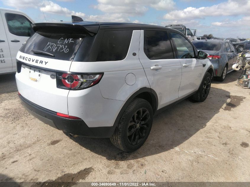 2017 LAND ROVER DISCOVERY SPORT SE - SALCP2BG9HH708008