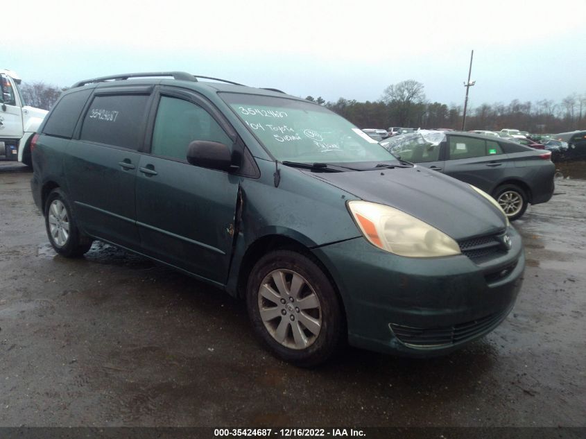 Lot #2428453839 2004 TOYOTA SIENNA LE salvage car
