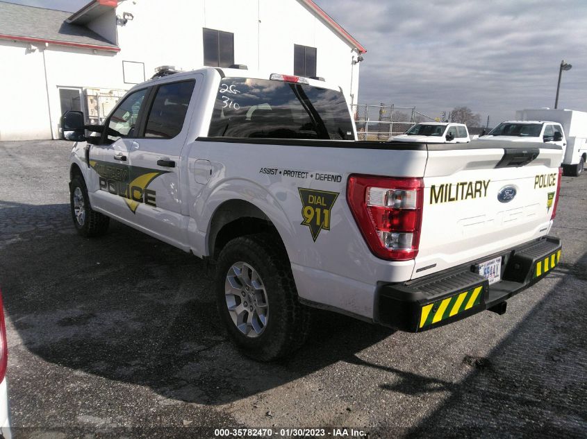 2021 FORD F-150 POLICE RESPONDER XL 1FTFW1P81MKE89853
