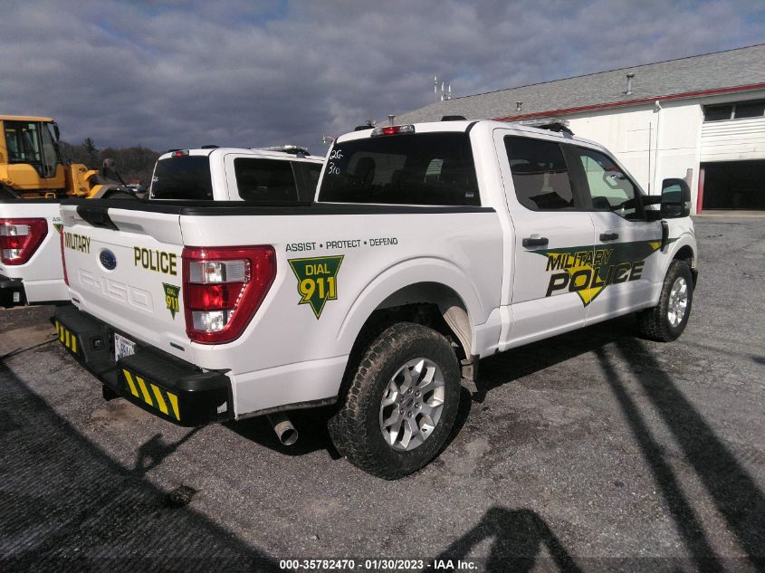 2021 FORD F-150 POLICE RESPONDER XL 1FTFW1P81MKE89853