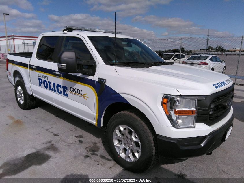 2021 FORD F-150 POLICE RESPONDER XL 1FTFW1P86MKE71204