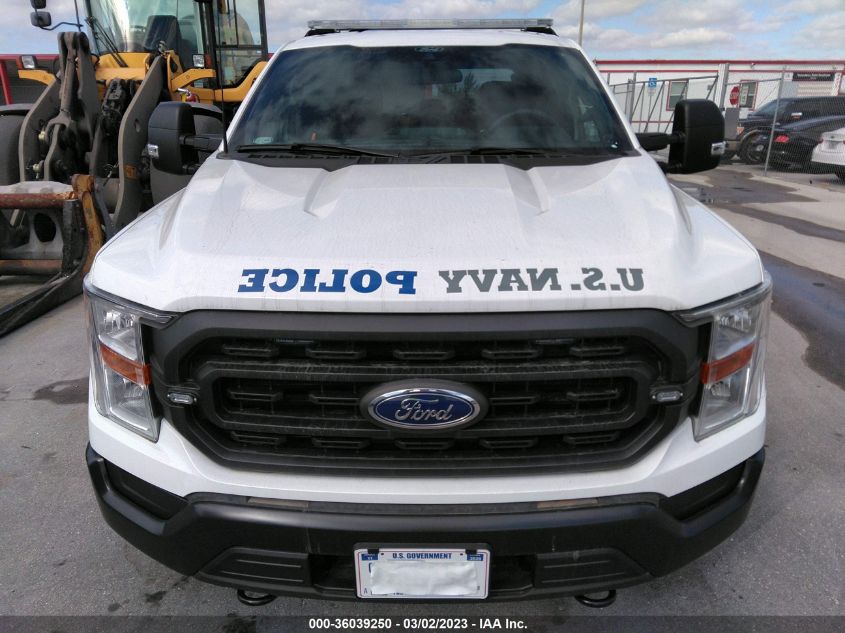 2021 FORD F-150 POLICE RESPONDER XL 1FTFW1P86MKE71204