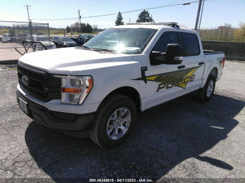 2021 FORD F-150 POLICE RESPONDER XL 1FTFW1P83MKE89854