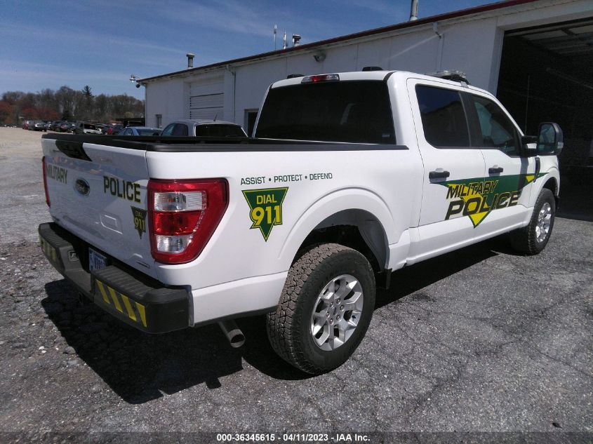 2021 FORD F-150 POLICE RESPONDER XL 1FTFW1P83MKE89854