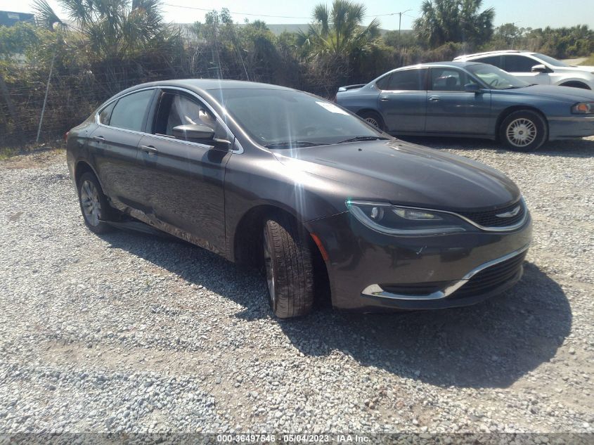 Lot #2509246864 2015 CHRYSLER 200 LIMITED salvage car
