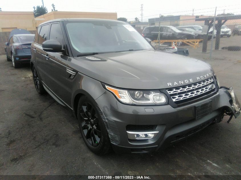 Lot #2427039399 2017 LAND ROVER RANGE ROVER SPORT 3.0L V6 SUPERCHARGED HSE salvage car
