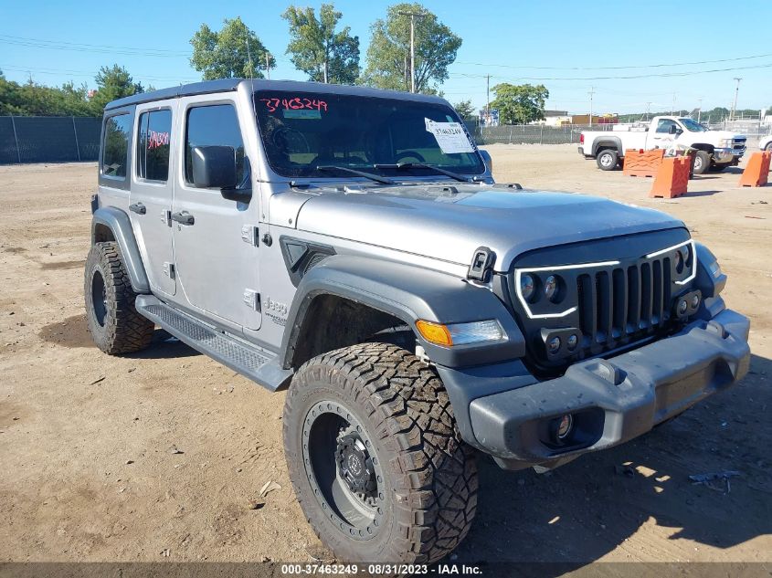 Lot #2493173716 2018 JEEP WRANGLER UNLIMITED SPORT S 4X4 salvage car
