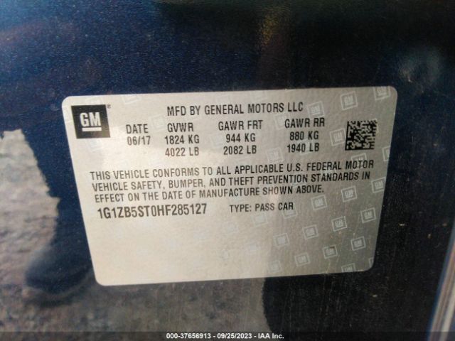Chevrolet MALIBU LS 2017 1G1ZB5ST0HF285127 Image 9
