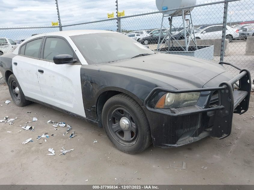 Lot #2476843338 2012 DODGE CHARGER POLICE salvage car