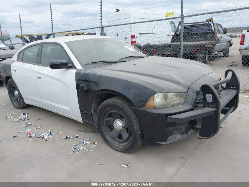 Lot #2476843332 2013 DODGE CHARGER POLICE salvage car