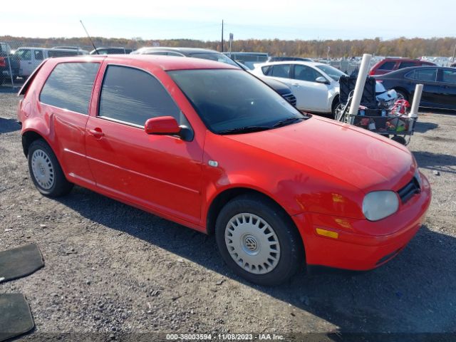 Auction sale of the 1999 Volkswagen Golf Gl Tdi, vin: WVWBF31J3XW268337, lot number: 38003594