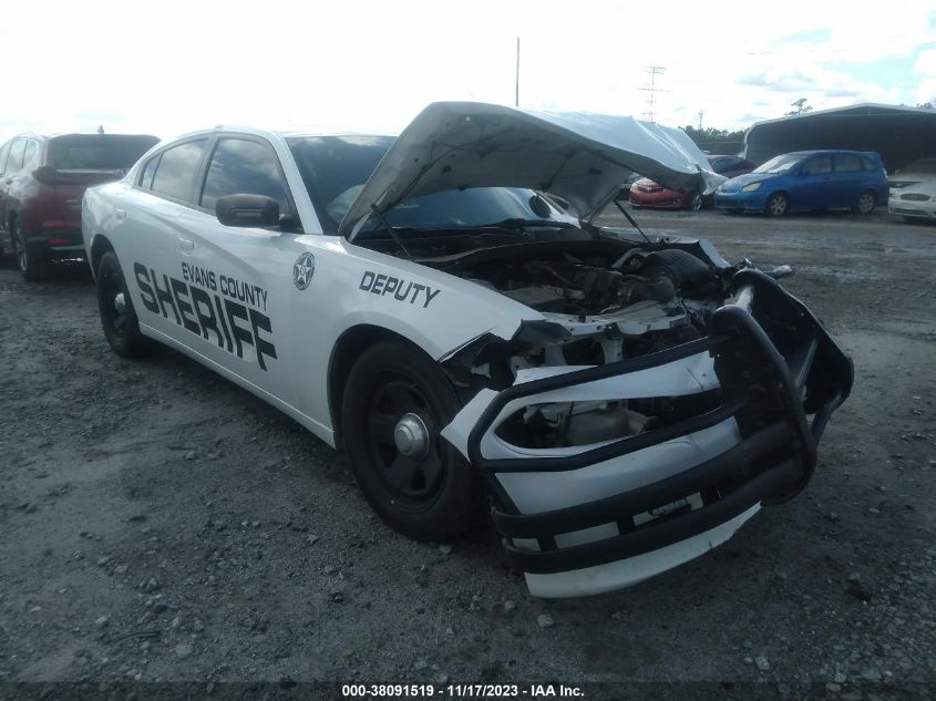 Lot #2490853775 2019 DODGE CHARGER POLICE RWD salvage car
