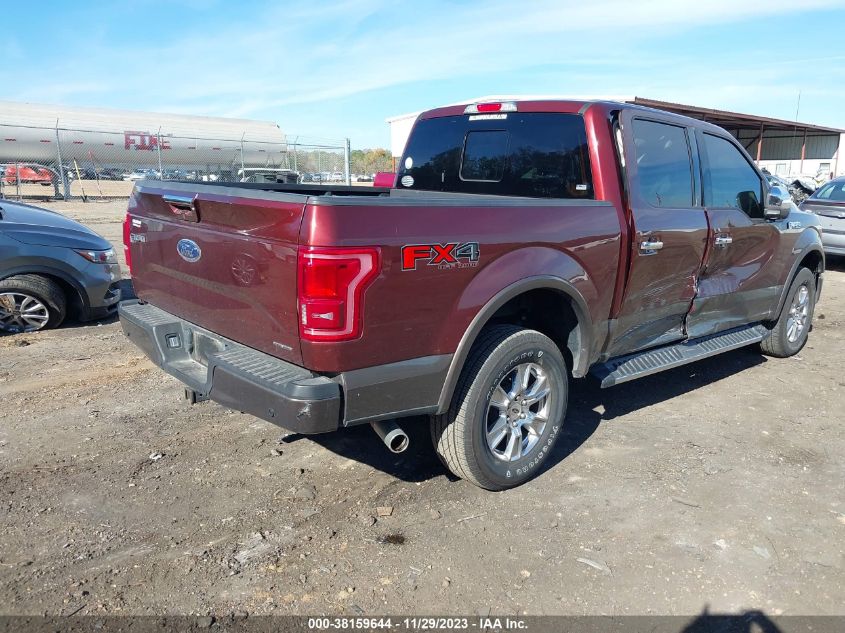 2016 FORD F-150 LARIAT 1FTEW1EF5GFA28388