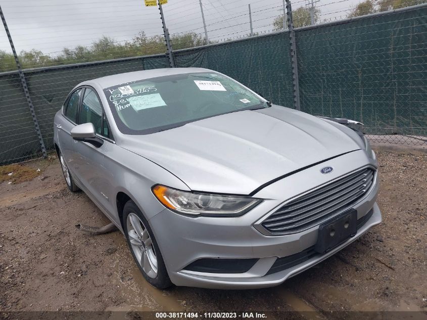 Lot #2490862146 2018 FORD FUSION HYBRID S salvage car