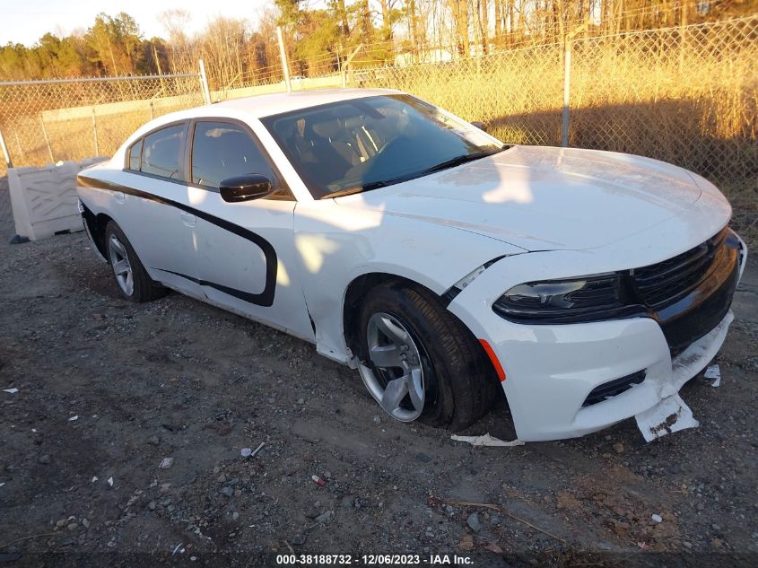 Lot #2471236507 2023 DODGE CHARGER POLICE RWD salvage car