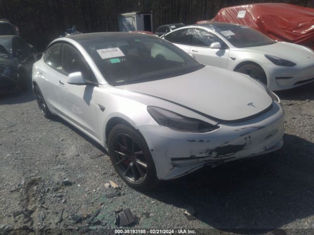 Auction sale of the 2021 Tesla Model 3 Standard Range Plus Rear-wheel Drive, vin: 5YJ3E1EA8MF014726, lot number: 38193188