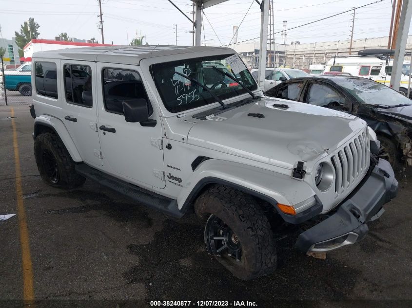 Lot #2511550067 2020 JEEP WRANGLER UNLIMITED NORTH EDITION 4X4 salvage car