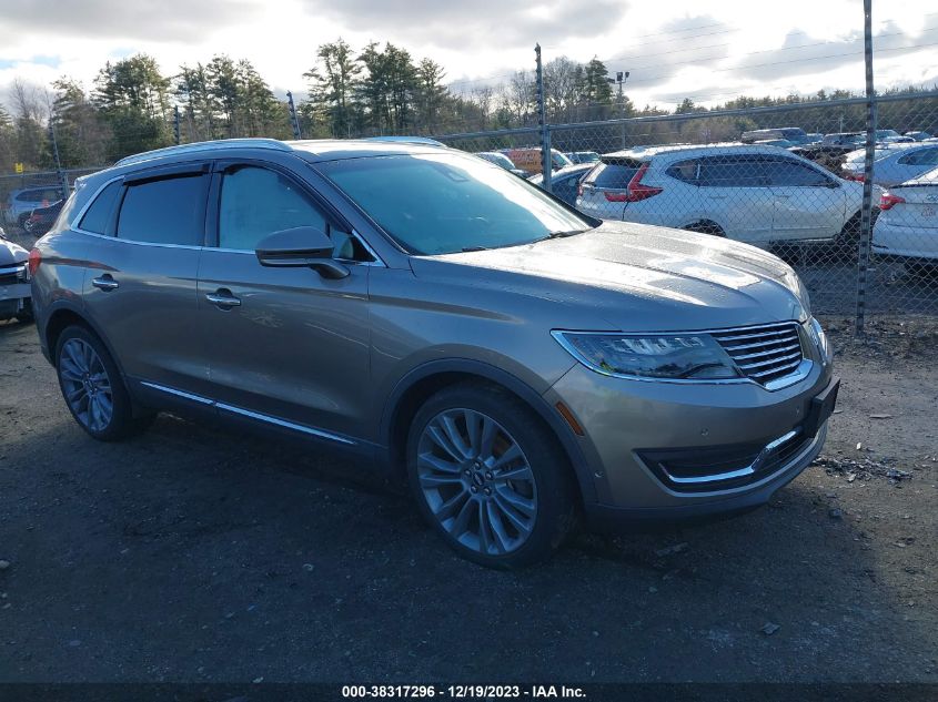 Lot #2427028446 2016 LINCOLN MKX RESERVE salvage car