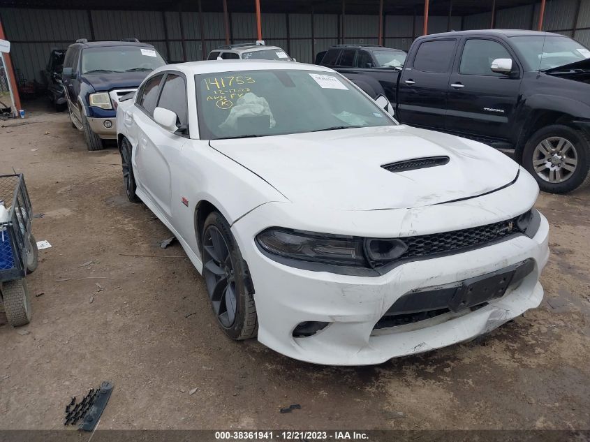 Lot #2476843128 2019 DODGE CHARGER SCAT PACK RWD salvage car