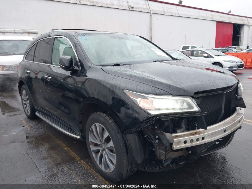 Lot #2504644820 2014 ACURA MDX TECHNOLOGY PACKAGE salvage car
