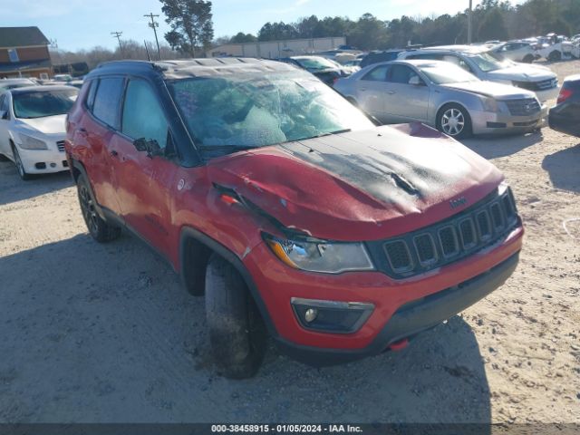 Auction sale of the 2021 Jeep Compass Trailhawk 4x4, vin: 3C4NJDDB7MT576781, lot number: 38458915