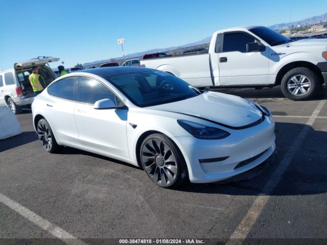 Auction sale of the 2022 Tesla Model 3 Performance Dual Motor All-wheel Drive, vin: 5YJ3E1ECXNF262995, lot number: 38474818