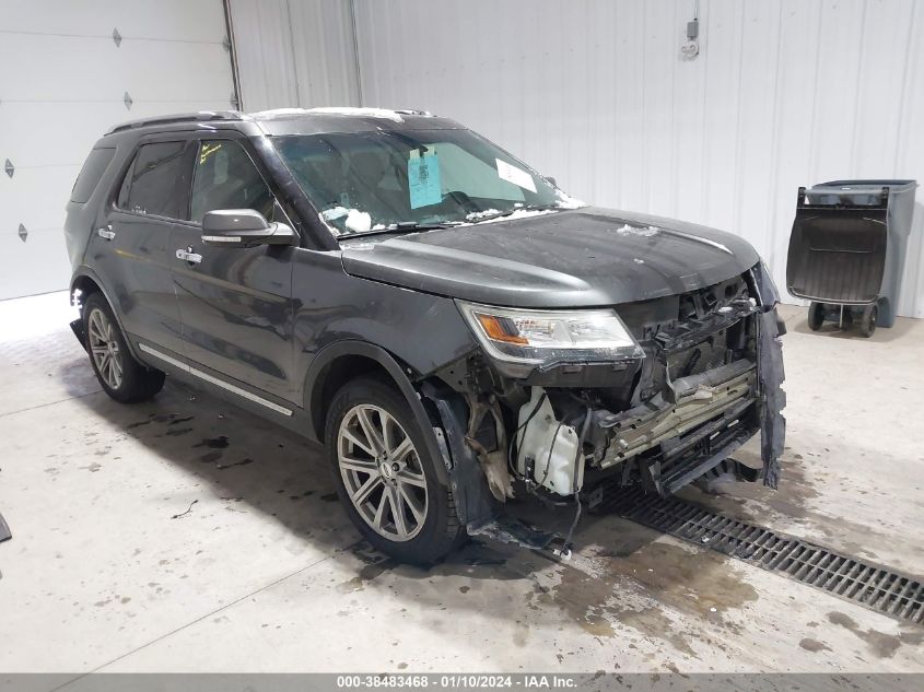 Lot #2490862974 2017 FORD EXPLORER LIMITED salvage car