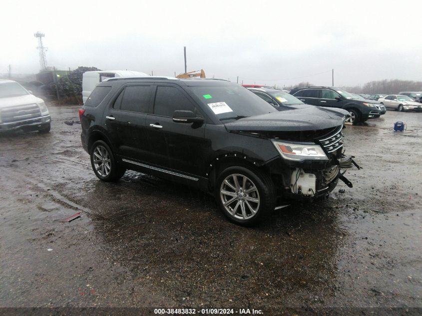 Lot #2474510835 2017 FORD EXPLORER LIMITED salvage car