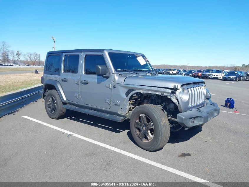 Lot #2490859555 2019 JEEP WRANGLER UNLIMITED SPORT S 4X4 salvage car