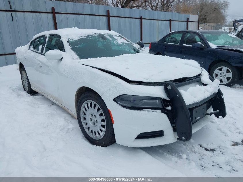 Lot #2488547661 2018 DODGE CHARGER POLICE AWD salvage car