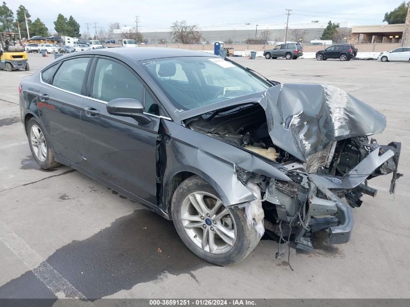 Lot #2490864664 2018 FORD FUSION SE salvage car