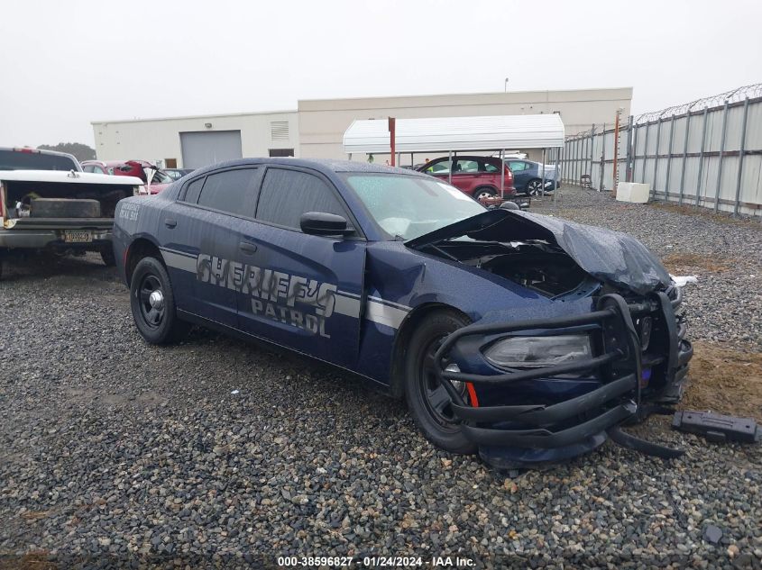 Lot #2427033240 2021 DODGE CHARGER POLICE RWD salvage car