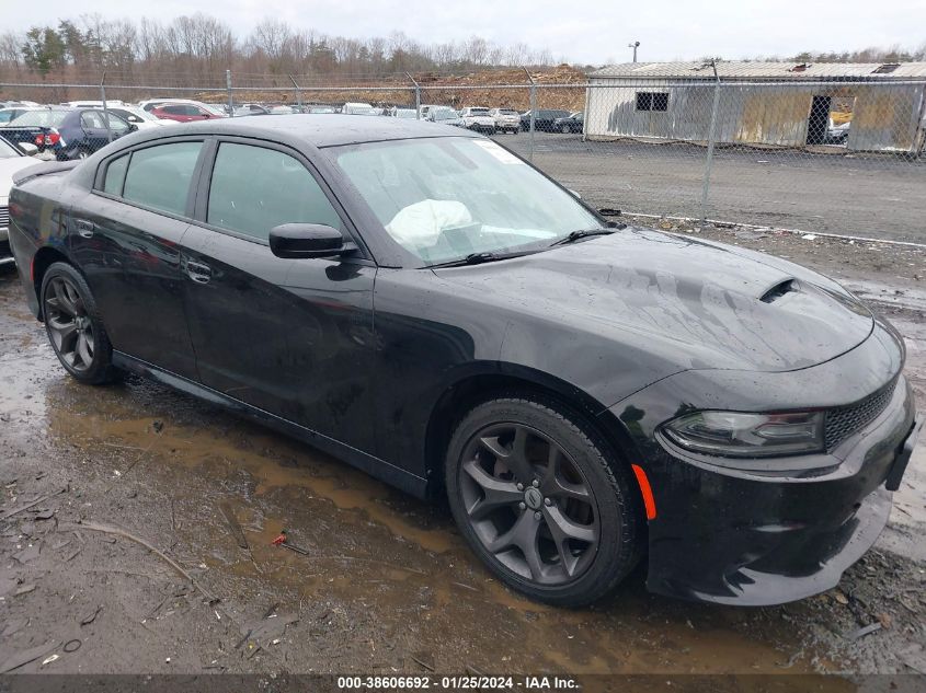 Lot #2427033185 2019 DODGE CHARGER GT RWD salvage car
