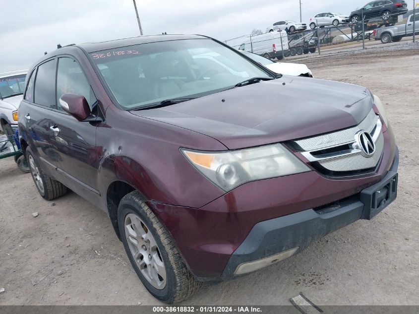 Lot #2471235606 2009 ACURA MDX TECHNOLOGY PACKAGE salvage car