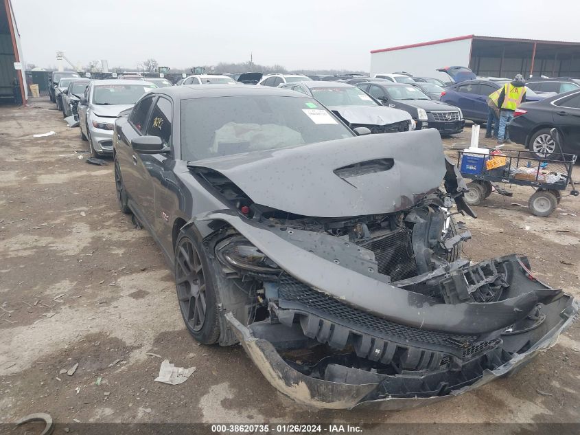 Lot #2495486296 2018 DODGE CHARGER R/T SCAT PACK RWD salvage car
